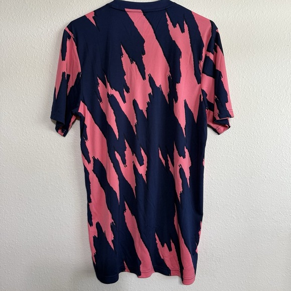 adidas Men's Size Large Dark Blue Short Sleeve Real Preshi Soccer Jersey Shirt - Picture 4 of 6